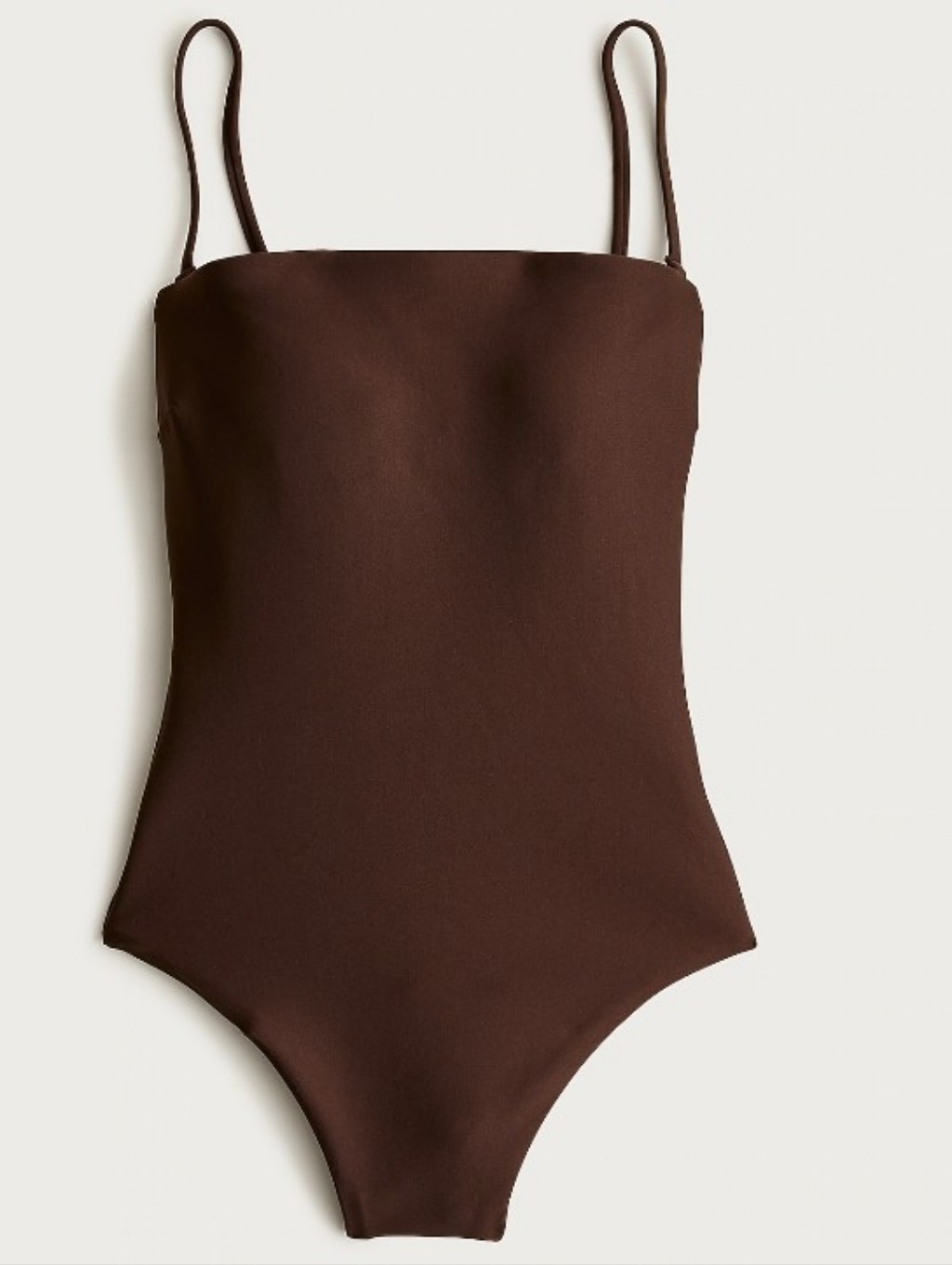 J. Crew Long-Torso Gemma One-Piece In Classic Sculpt - Inky Espresso